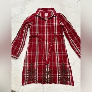 Gymboree Red and Pink Plaid Shirt